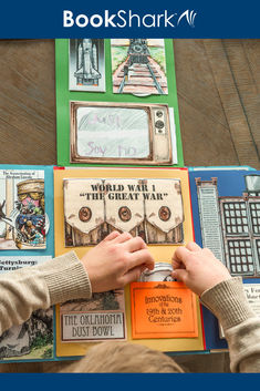 a person holding a book in their hands