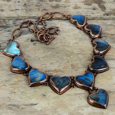 #ad Premium Quality Labradorite Electroformed Adjustable Necklace Handcrafted Copper Holiday 18.0 , Fashion Jewelry Wire Wrap Necklace, Wire Wrap Jewelry, Wrap Necklace, Wrapped Necklace, Labradorite Necklace, Wrap Jewelry, Wire Necklace, Labradorite Necklaces, Jewelry Wire