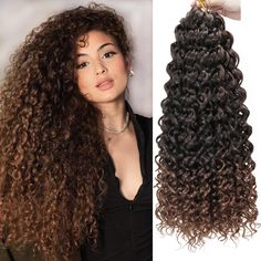 PRICES MAY VARY. Material: high quality kanekalon fiber , GoGo Curl Crochet hair Ombre Blonde Beach curl crochet hair Attribute: 18inch(#1B,#1B/27,1B/30#, 1B/BUG#)85g/pack ,There are 5 packs, 430 g/lot. usually 5pack can be full a head .18 inches, 28+28Roots/pack,Total 140 Roots. Advantage: no smell, tangle free, natural and bright glow, smooth and soft waves, more stable, use more long, easy to install. Suggestion: when you are sleeping, wear a hair cap. In order to prevent hair tangle, you can Bohemian Crochet Braids, Hair Ombre Brown, Water Wave Crochet Hair, Senegalese Twist Crochet Braids, Sleeping Wear, Water Wave Crochet, Wave Crochet, Beach Curls, Braiding Hair Extensions