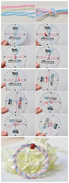 instructions to make a paper clock with rope