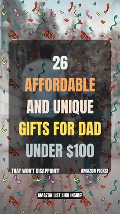 Discover affordable gifts for dad under $100 that are both stylish and practical. Perfect picks for birthdays, Father’s Day, or any special occasion. Check This Amazon link Here for Ideas List. #DadGifts #AffordableGifts #GiftsUnder100 #ad #affiliate