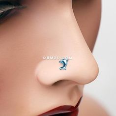 Colorline Adorable Baby Dolphin Nose Stud Ring – BM25.com Nose Jewellery, Baby Dolphin, L Shaped Nose Ring, Baby Dolphins, Jewelry Piercing, Nose Piercing Jewelry, Body Jewelry Piercing, Nose Jewelry, Nose Hoop