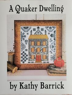 the cover of a book with an image of a house and pumpkins on it