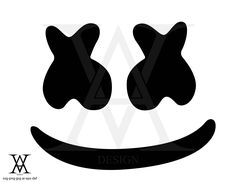 marshmello marshmellow mewarnai vectorified visage dxf webstockreview