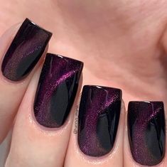 Magnetic Gel Polish, Classy Almond Nails, Parisian Night, You Nails, Cat Eye Colors, Madam Glam, Cat Eye Gel Polish, Soak Off Gel Nails, Nail Techniques