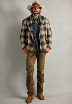 Western Mens Fashion, Country Outfits For Men, Western Fashion Men, Urban Cowboy Style, Farmer Fashion, Country Mens Fashion, Mens Western Style, Western Workwear