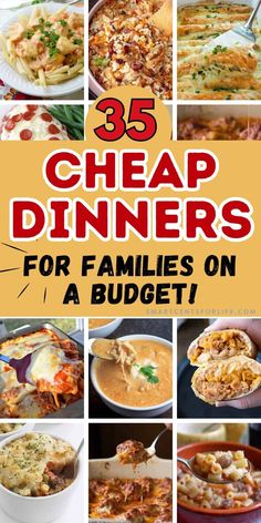 25 cheap dinner ideas for families on a budget