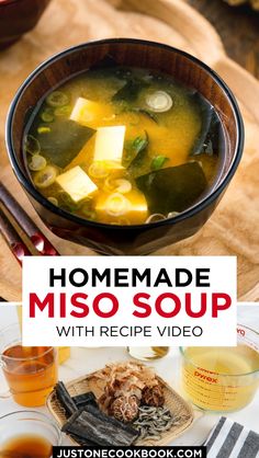 homemade miso soup with recipe video