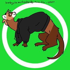 a drawing of a monkey in a black shirt