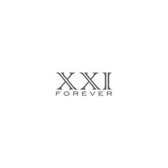 the logo for xxxii forever is shown in black and white, with an image of