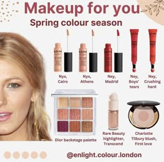 Spring Pallete, Light Spring Makeup, Spring Color Season, Warm Spring Makeup, True Spring Makeup, Warm Spring Palette, Warm Spring Color Palette, True Spring Color Palette