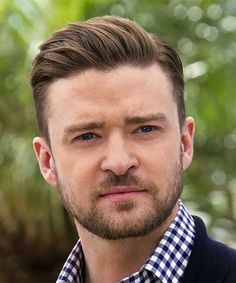 Ivy League Side Part Justin Timberlake Hairstyle, Side Part Haircuts, Classy Hairstyle, Gentleman Haircut, Ivy League Haircut, Pompadour Fade, Stubble Beard