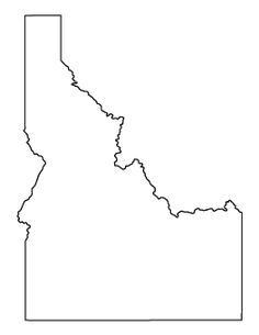 an outline map of the state of oregon