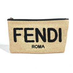 100% (Genuine) Iem No. G-240910-8 Brand FENDI Model number 8N0149 Item Clutch bag Model logo Line straw Gender unisex Color beige Material Raffia, Leather Accessories storage bags Size cm (approx.): W29 x H16.5inch (approx.): W11.4 x H6.5 Item Rank S rank">About Item Rank Condition 【Notices】 There is a surface Fluffing 【Outside】 (Surface) Slight Scratch 【Inside/Other】(Inner)Slight Scratch If you have any questions about the product details, please contact us at any time. I will update item description for you. Summer Shopping Bags With Embroidered Logo, Brown Bags With Embroidered Logo For Shopping, Chic Beige Bag With Embroidered Logo, Chic Summer Bags With Embroidered Logo, Designer Summer Shoulder Bag With Logo, Designer Logo Shoulder Bag For Summer, Designer Beige Rectangular Straw Bag, Luxury Everyday Bag With Embroidered Logo, Designer Rectangular Straw Bag For Summer