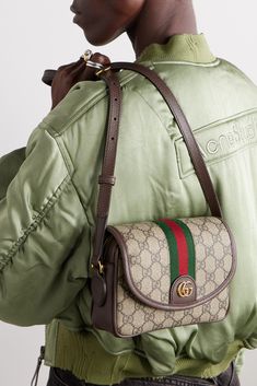 Gucci Crossbody Bag Outfit, Gucci Bags Handbags, Mens Leather Accessories, Unique Handbag, Gucci Crossbody Bag, Gucci Brand, Gucci Ophidia, Gucci Crossbody, Gucci Shoulder Bag