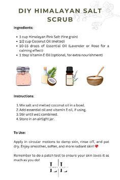 Transform your skincare routine with this homemade Himalayan Pink Salt Scrub! 🌿 Rich in minerals and exfoliating properties, it's perfect for sloughing off dead skin, boosting circulation, and rejuvenating your complexion. #DIYBeauty #SaltScrub #NaturalSkincare Pink Salt Scrub, Body Scrub Homemade Recipes, Salt Scrubs, Bath Salts Diy, Skin Care Business