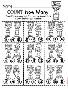 the printable worksheet for counting numbers