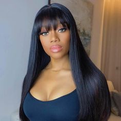 Human Hair Wigs With Bangs, Brazilian Hair Wigs, Straight Wigs, Brazilian Hair Bundles, Virgin Hair Wigs, Remy Hair Wigs, Lace Front Human Hair Wigs, Straight Lace Front Wigs, Long Hair With Bangs