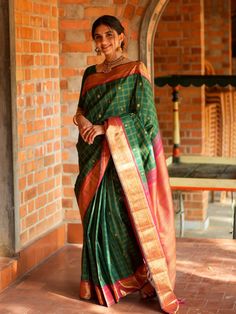 Kanjeevaram Silk Sarees Tulsi Silks, Brocade Blouses, Boutique Dress Designs, Authentic Indian, Kanchipuram Saree