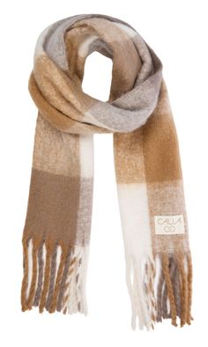 Wrap yourself in luxurious comfort with the CALIA Women's Luxe Scarf. This oversized scarf features soft, brushed woven fabric and stylish fringe ends, complete with a classy CALIA logo patch. Perfect for winter recreation, it makes an excellent stocking stuffer or holiday gift for the fashion-forward woman. Fit & Design Oversized scarf Soft, brushed woven fabric Fringe ends CALIA logo patch Winter Hats Women, Cute Scarfs Winter, Style Blanket Scarf, Plaid Scarves For Cold Weather In Winter, Womens Plaid Scarf, Blanket Scarf Plaid, Fuzzy Scarf, Tan Plaid, Fleece Scarf