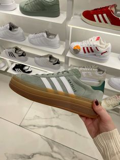 Trending adidas gazelle sneakers | adidas #fashionstyle #sneakersaddict #sneakers #adidasshoeswomen #gazelle Adidas Gazelle Platform, Platform Gazelle, Gazelle Platform, Adidas Platform Sneakers, Platform Sneakers Outfit, Adidas Platform, Trending Adidas, Samba Shoes, Xmas Wishlist