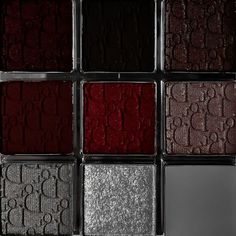 #dior #makeup #palette #aesthetic #darkpalette #christiandior Dark Makeup Palette, Dark Red And Grey Aesthetic, Red Grey Aesthetic, Dark Red Palette, Grey And Red Aesthetic, Red And Grey Aesthetic, Red Eyeshadow Aesthetic, Makeup Palette Aesthetic, Dark Red Color Palette