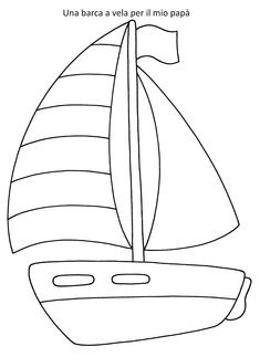 a drawing of a sailboat with the words,'i love you dad'in spanish