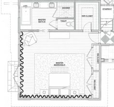 the floor plan for a small house