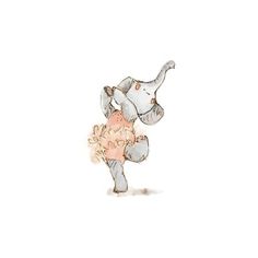 an elephant with flowers in its trunk is standing on one leg and holding onto another