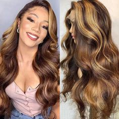 PRICES MAY VARY. 🎀 Honey Blonde Lace Front Wig Materia：100% Unprocessed Brazilian virgin wigs human hair. Cut from a young healthy girl. Absolutely safe and clean.180% High density .Hairline is natural, soft and elastic, with accurate length and weight. 🎀 Highlight Ombre Human Hair Wigs Texture:13x4 HD transparent 4/27 colored lace front wigs human hair, upgrade lace (invisible, soft and breathable). Curly lace frontal wigs human hair, has a pre-plucked natural hairline and proper bleached kno Honey Blonde Wig, Curly Lace Frontal, Ombre Lace Front, Ombre Lace, Human Wigs, Blonde Lace Front Wigs, Lace Front Wigs Human Hair, Honey Hair, Best Wigs