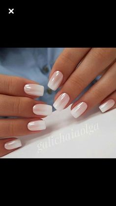 Baby Boomers Nails, Pedicure Designs, Bride Nails, Baby Boomer, Bridal Nails, Elegant Nails, Ombre Nails, Wedding Nails, Trendy Nails