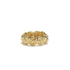 Snail Ring in Gold by Gitta Pielcke | Gitta Pielcke gold ring Season of Gratitude Snail Shell Carving, Carving Jewelry, Spiral Ring, Snail Shell, My Colors, Golden Ring, Metal Rings, Metal Working, Floral Rings