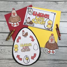 children's life cycle activity book with stickers and crayon pencils