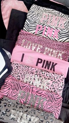 I Love Pink, Pants Collection, New Tattoo, Pink And Black, Pink Black, Victoria Secret, Secret Pink, Yoga Pants, Victoria Secret Pink