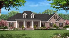 this is an artist's rendering of these country house plans