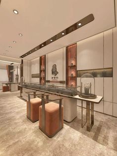 #jewelleryshopdesign #jewelrystoredesign #jewelleryshowroomdesign #jewelryshowroom Jewellery Counter Design, Luxury Retail Store, Retail Space Design