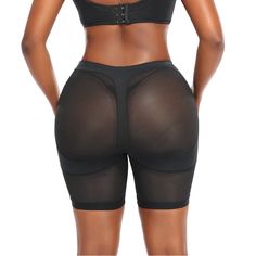 Lift your mood and butt with our breathable mesh panties. These shapewear panties are the one stop solution to fulfil your sculpted butt dreams. The stretchable fabric is lightweight with opaque paneling that adds firmness and lift that you've been day dreaming to achieve. These short style panties have a mid thigh length to offer firm and sculpted thigh as well. Color: BlackHip Lift: Non Padded, Natural LiftSilhouette: Butt Lifting Waist Type: Low WaistMaterial: Polyester, SpandexFit Type: Body Black Sculpting Bottoms With Built-in Shorts, Fitted Mesh Brief Bottoms, Sculpting Nylon Bottoms, Sheer Nylon Brief Bottoms, Black Sculpting Shapewear With Built-in Shorts, Nylon Compression Bottoms With Smoothing Detail, Black Compressive Mesh Bottoms, Sheer Nylon Short Bottoms, Sheer Short Nylon Bottoms