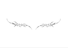 an image of two birds that are drawn in black and white