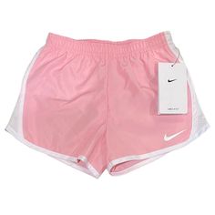 Nwt Size 6 Girls Nike Dri-Fit Shorts With An Underwear Lining Insert, Mesh Sides, And Elastic Waistband. They’re Baby Pink With A White Swoosh, Mesh, And Trim. This Is Not A Duplicate Listing, I Have The Same Pair In A Size 2t (Bought As A Matching Set But Never Got To Wear Them) - Bundle Both For A Discount And Your Own Set! Matching Sets Outfit, Black Athletic Shorts, Casual Preppy Outfits