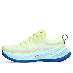 ASICS Superblast 'Glow Yellow Aquamarine' 1013A127-750 Asics Superblast, Vibrant Style, Limited Edition Sneakers, Running Workouts, Sport Sneakers, Eye Catching Colors, Color Scheme