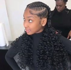 Birthday Hair Braids, Coquette Braids, Birthday Hairstyles For Black Women, Purple Braids, Birthday Hairstyles, Feed In Braids Hairstyles, Braids Hairstyles Pictures, Birthday Hair