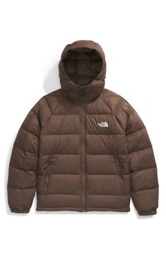 Stay dry in this expedition-tested puffer coat with a durable water-repellent finish and cozy 600-fill power down insulation to shield you from the cold. Stand collar; fixed hood   30-denier 45 g/m² taffeta shell with PFC-free durable water-repellent (DWR) finish   Lined, with 600-fill-power down fill   100% recycled nylon   Machine wash, tumble dry   Imported   PFC-free, durable water-repellent coating is free of per- and poly-fluorinated chemicals, some of which can be harmful to the environment Brown North Face Puffer Jacket, Northface Puffer Coat, The Nord Face, Brown North Face Puffer, North Face Hydrenalite, The North Face Coat, Brown North Face, Northface Puffer, Wag Dr