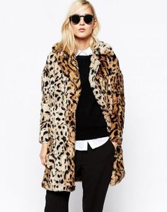 River Island（リバー アイランド） | River Island Faux Fur Leopard Jacket - MILANDA（ミランダ）通販 Leopard Jacket, Moncler Jacket, Vintage Glam