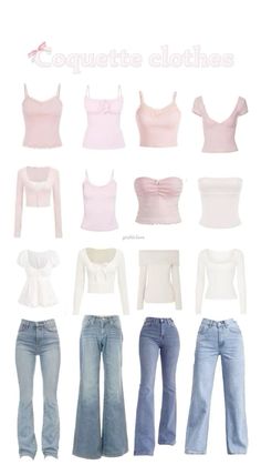 Outfit Inspirations Coquette, Cute Coquette Outfits For School, Cute Clothes Coquette, Coquette School Fits, Modern Coquette Outfits, Coquette Wardrobe Essentials, Coquette Inspo Outfit, Outfits Ideas Coquette, Easy Coquette Outfits