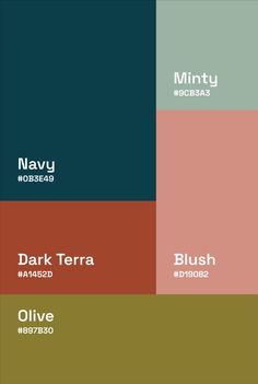 the color scheme for dark terra is shown in shades of green, red and brown