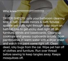 a person in yellow gloves cleaning a toilet with the words dryer sheets cuts your bathroom cleaning time in half