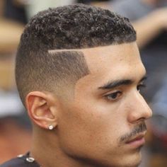 Modern men faded haircut ideas | Trendy hairstyle ideas | Easy hairstyle ideas Afro Fade Haircut, Hard Part Haircut, Black Haircut Styles, Caesar Haircut, Afro Fade, Black Men Haircuts, Black Men Hairstyles