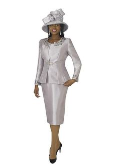 Lily and Taylor 3800 3 piece Silky Twill Skirt Set Colors: Black, Charcoal, Emerald, Gold, Ice Blue, Lavender, Navy, Melon, Pink, Red, Silver, White, Wine Sizes: 4, 6, 8, 10, 12, 14, 16, 18, 20, 22, 24 Matching Hat Available H227 Navy H673 Lavender Call (469)571-3647 or email DivasDenFashion@gmail.com to purchase hat Formal Fitted Two-piece Set, Elegant Two-piece Formal Sets, Elegant Long Sleeve Two-piece Sets, Elegant Two-piece Long Sleeve Sets, Fitted Two-piece Formal Dresses, Elegant Stretch Sets For Party, Elegant Stretch Party Set, Elegant Two-piece Skirt Suit For Formal Occasions, Formal Elegant Two-piece Skirt Suit