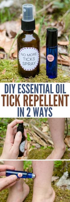 Keep ticks away without the harmful chemicals using this all natural essential oil tick repellent recipe. It takes 2 minutes to make and is safe and effective for the whole family! Natural Tick Repellent, Health Coconut Oil, Camping Tricks, Tick Repellent, Aromatherapy Recipes, Diy Essentials, Oregano Oil, Coconut Oil Uses, Bug Repellent