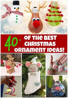 the best christmas ornament ideas for kids and adults to make with their own handmade ornaments